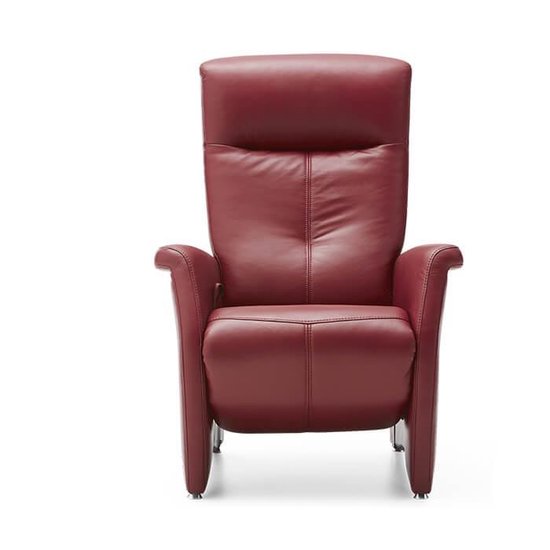 Relaxfauteuil Amadeo leer rood | bol.com