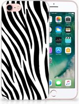 Hoesje Geschikt voor iPhone SE (2020/2022) en Geschikt voor iPhone 8 | 7 Zebra