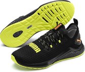PUMA Hybrid Nx Daylight Hardloopschoenen Heren - Puma Black / Fizzy Yellow / Orange Pop - Maat 42.5