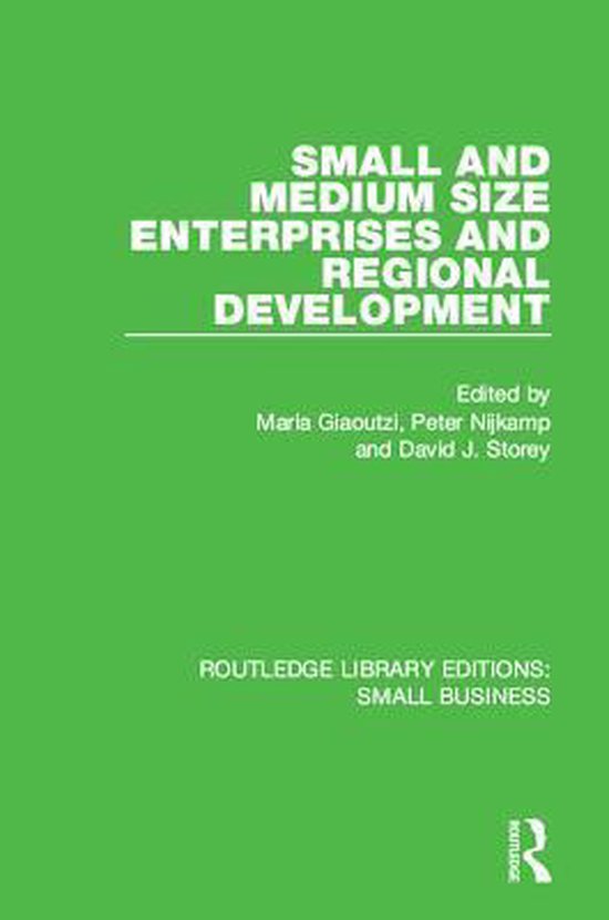 Routledge Library Editions: Small Business - Small and Mediu ... - cover