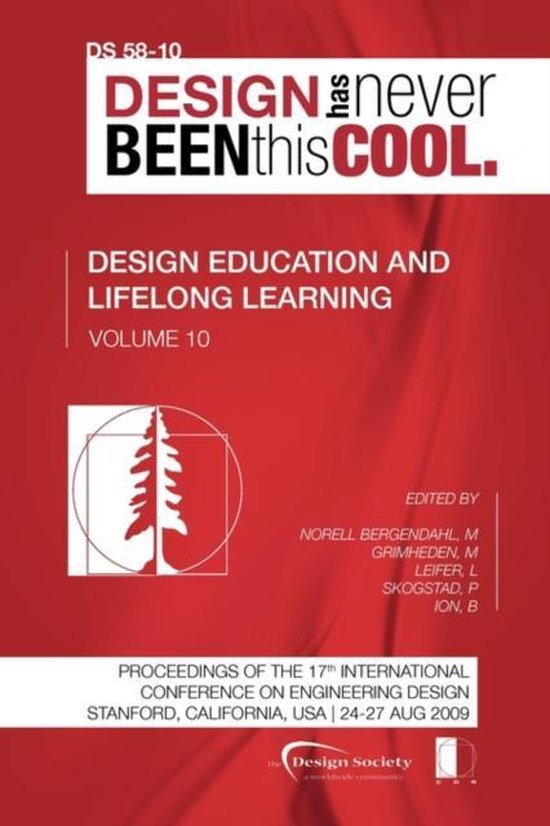 Proceedings of ICED'09, Volume 10, Design Education and Life ... - cover