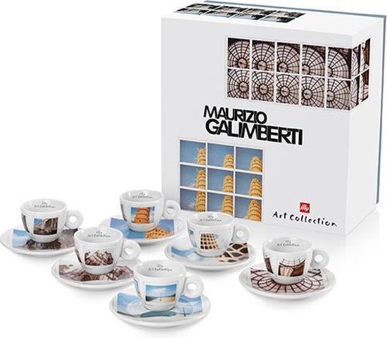 landinwaarts Bliksem Oorzaak illy Maurizio Galimberti Espressokopjes Giftbox - 6 stuks | bol.com