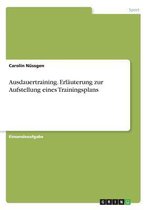 Ausdauertraining. Erlauterung zur Aufstellung eines Trainingsplans