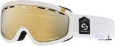 Sinner Visor Iii Otg Unisex Skibril - Matte White - Double Gold Mirror Vent.