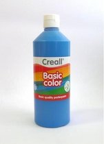 Plakkaatverf creall basic blauw 500ml | Fles a 500 milliliter