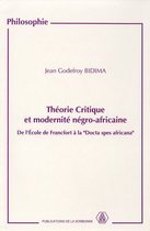 Philosophie - Théorie critique et modernité négro-africaine