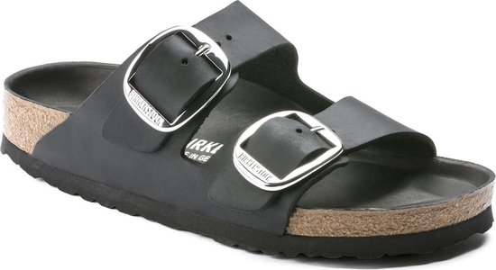 Birkenstock Arizona Big Buckle Zwarte Slippers