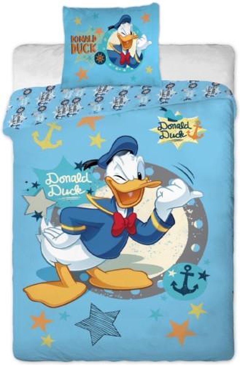 Algemeen climax Lastig Disney Dekbedovertrek Donald Duck | bol.com