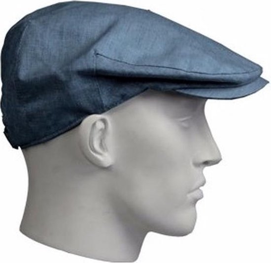 Linnen flat cap blauw voor heren | bol.com