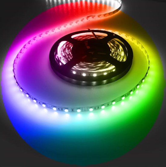LEDstrip RGB | DC 14,4W - 60 LED's/m | waterdicht IP65 | 5 meter | losse strip | bol.com