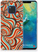 TPU Silicone Bumper pour Huawei Mate 20 Pro Coque Téléphone Rétro