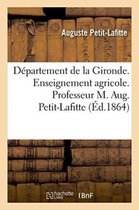 Sciences Sociales- D�partement de la Gironde. Enseignement Agricole. Professeur M. Aug. Petit-Lafitte