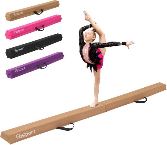 Fbsport Balance zweefbalk - roze - inklapbaar - gymnastiek - turnen -yoga |  bol.com