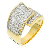 Orphelia ZR-3606-GOLD/56 - Ring - Zilver 925 - Zirkonia - 17.75 mm / maat 56