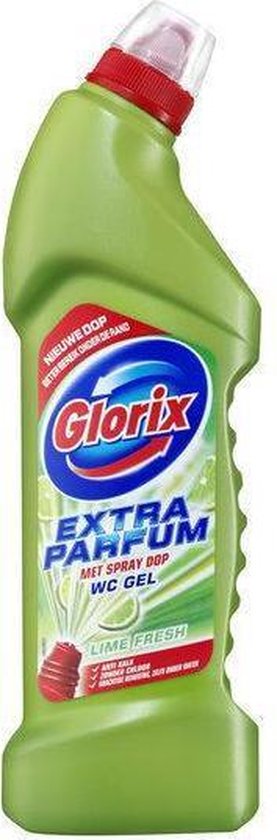 Glorix Extra Parfum Wc Gel Lime Fresh Toiletreiniger - 750 ml - Schoonmaakmiddelen