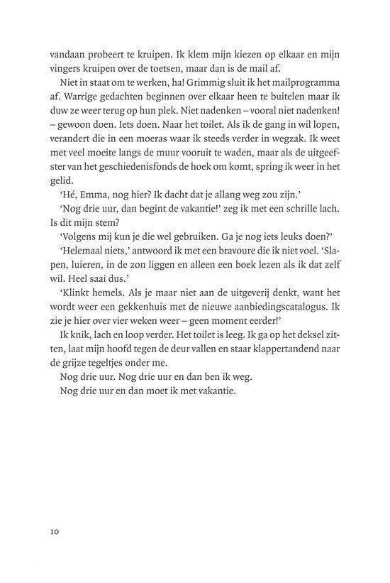 Pagina met tekst, nummer 10.