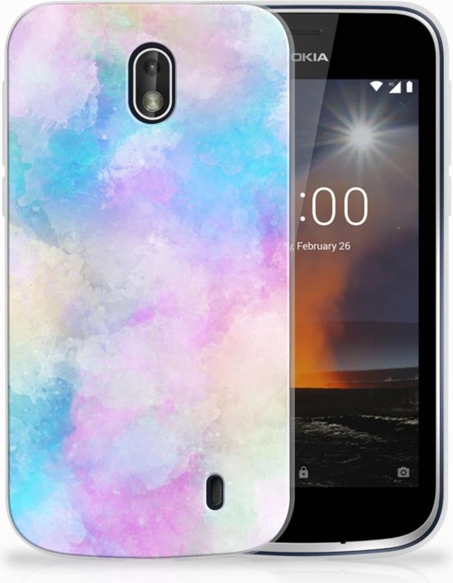 Hoesje maken Nokia 1 Watercolor Light