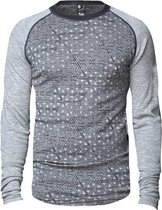 Geo shirt merino wol – grijs - maat L