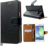 Zwart agenda wallet case Samsung Galaxy A5 hoesje