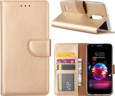 Xssive Hoesje voor LG K11 2018 - Book Case - Goud