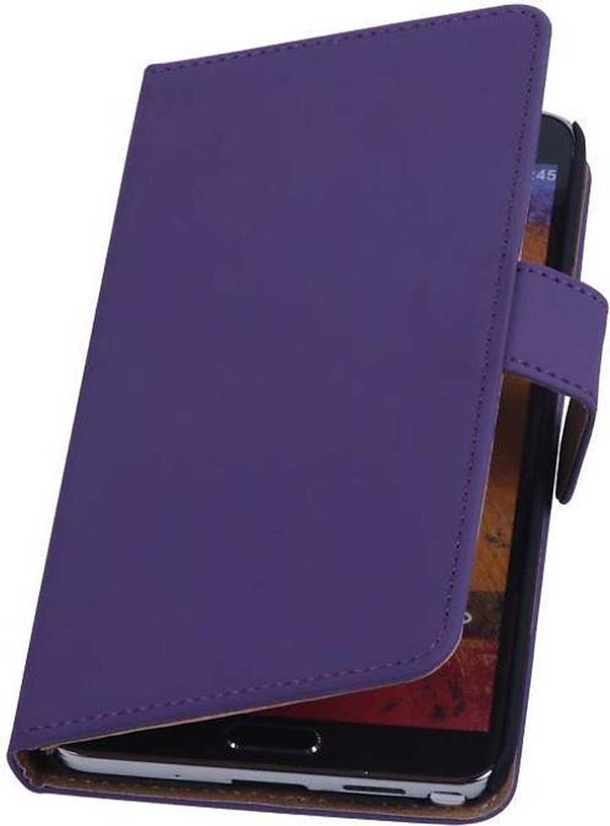 Bookstyle Wallet Case Hoesjes Geschikt voor Samsung Galaxy Note 3 N9000 Paars