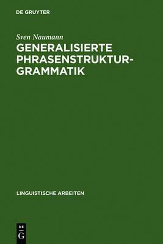 Generalisierte Phrasenstrukturgrammatik - cover