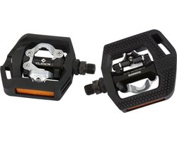 Shimano Click'R T421 SPD pedalen - platform - met SM-SH56 schoenplaatjes
