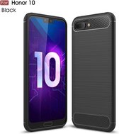 Honor 10 Hoesje - Armor Brushed TPU - Zwart