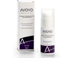 Avoyd Immaculate Man 50ml - Voorkomt en verhelpt scheerirritatie en scheerbultjes - Niet geschikt om ingegroeide haartjes te voorkomen - speciaal voor de gevoelige huid, gezicht en schaamstreek