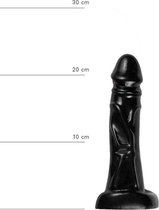 All Black Realistische Dildo - 22 cm