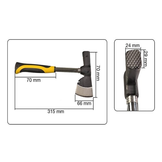 Work-It Gisperbijl - Hamer 600 grams van Work-It — afbeelding 4