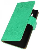 Devil Bookstyle Wallet Case Hoesjes voor Huawei Ascend G510 Groen