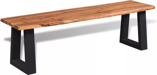 Bank Bankje Eettafelbank Halbankje Hout 160 cm | bol.com