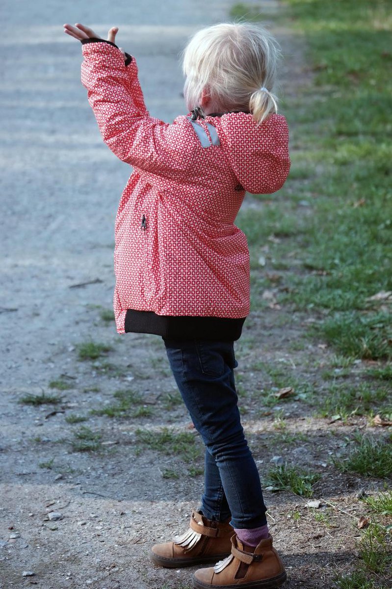 Ducksday - jas - winterjas - kinderen - omkeerbaar - unisex - rood - waterdicht - 158 - 10/12 jaar — afbeelding 5