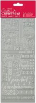 Outline Stickers - Contemporary Xmas Relations - Silver