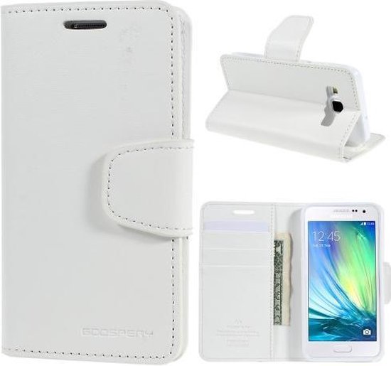 Goospery Sonata Leather case hoesje Samsung Galaxy Core Prime VE G361F wit  | bol.com