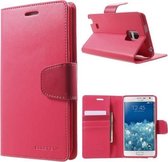 Goospery Sonata Leather case hoesje Samsung Galaxy Note Edge Hot pink