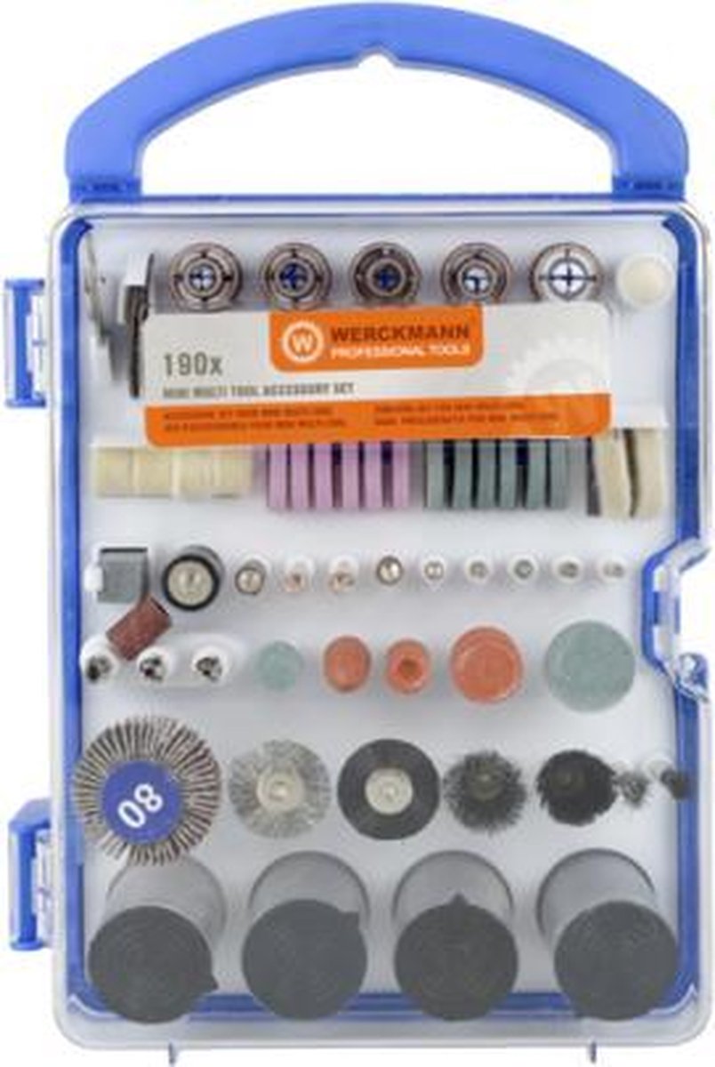 Werckmann Mini Multi-tool 190-Delig | Frezen | Slijpen | Boren | Schuren |  Graveren |... | bol.com