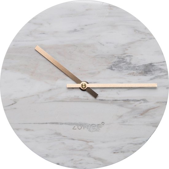 Zuiver Marble Time - Klok - Wit