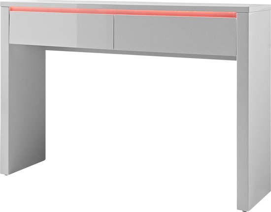 24Designs Sidetable - Kaptafel Chicago - L120 x x H85 cm - Wit Hoogglans |