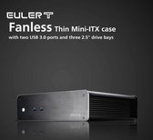 Akasa Euler T thin mini ITX Case met 120Watt voeding