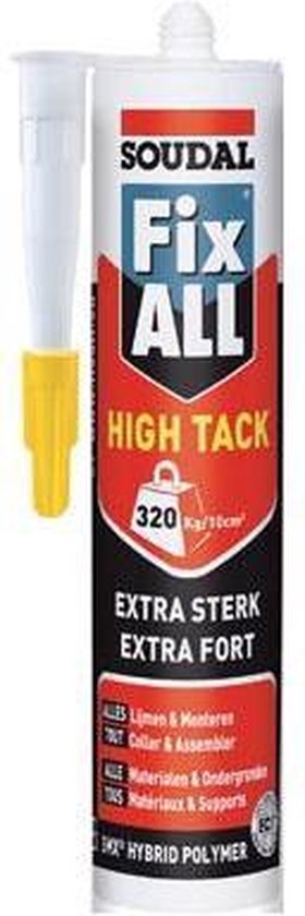 'Fix All High 'Tack' alu zwart 290 ml | bol.com