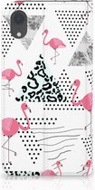 Book Cover Geschikt voor iPhone XR met magneetsluiting Flamingo Triangle