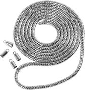 Slangenketting, d: 3,1 mm, verzilverd, 1m