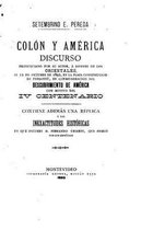 Colon y America, Discurso pronunciado por su autor, a nombre de los orientales, el 12 de octubre de 1892