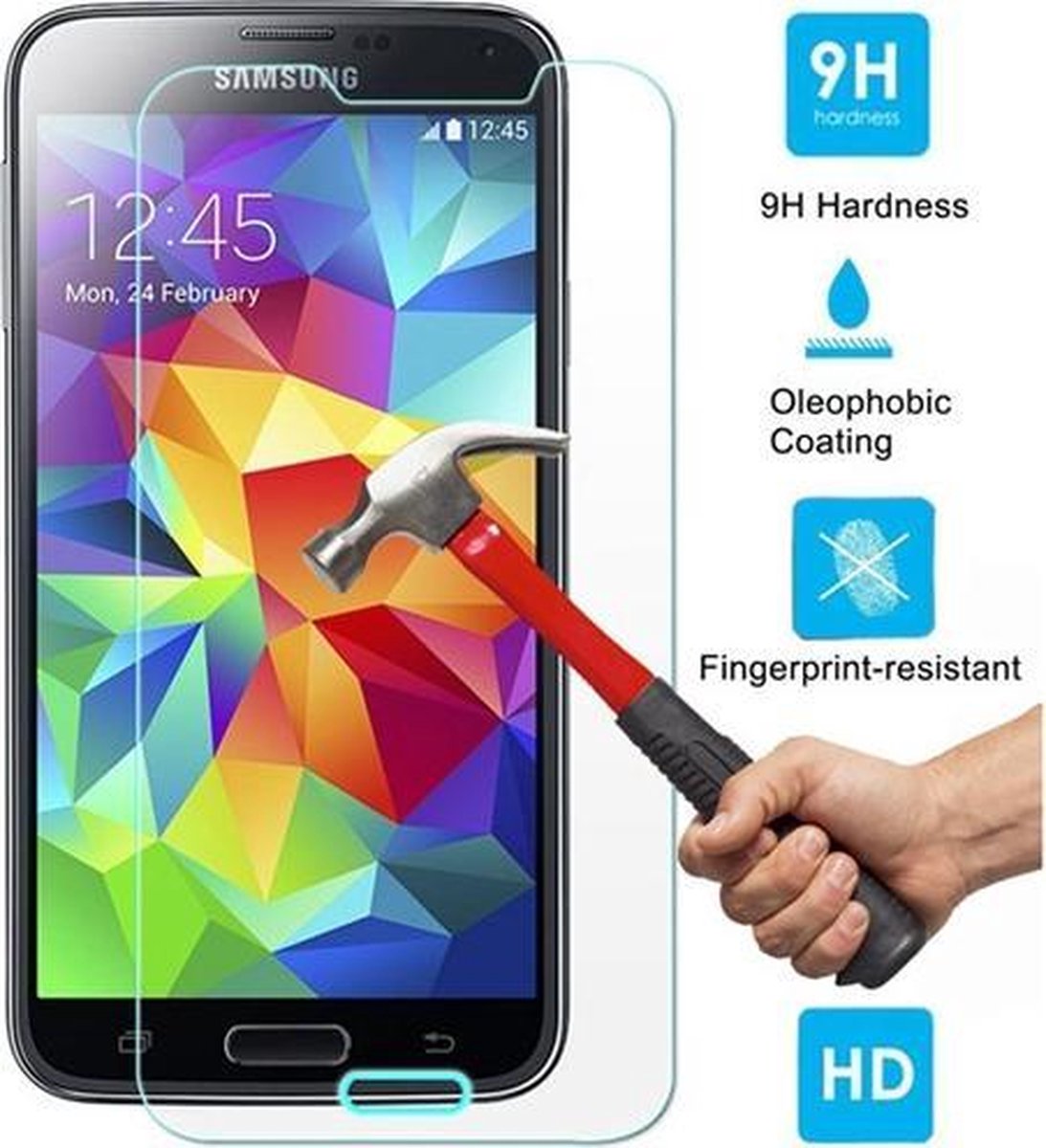 Samsung Galaxy S5 Mini glazen Screen protector