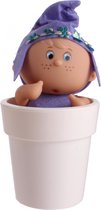 Falca Pop In Bloempot 21 Cm Paars/wit