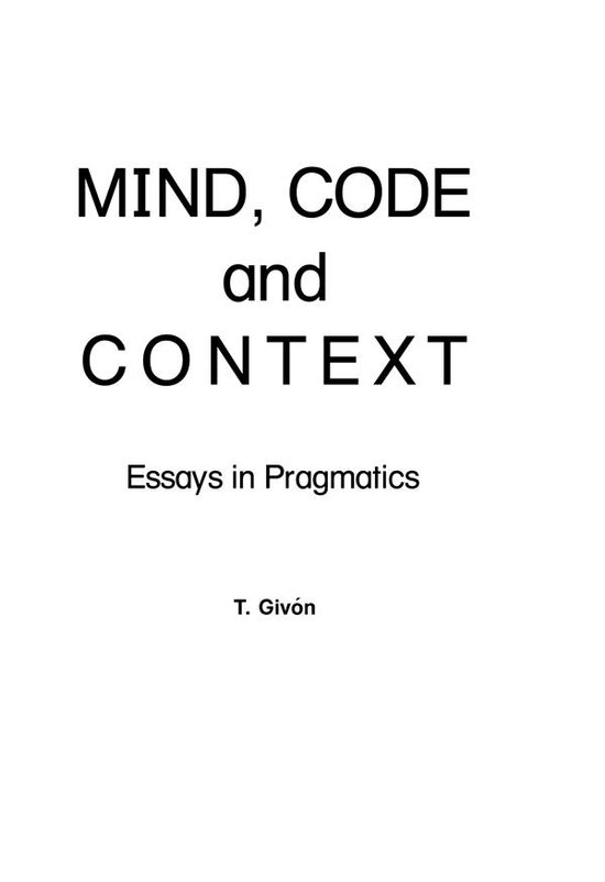 Mind, Code and Context - cover