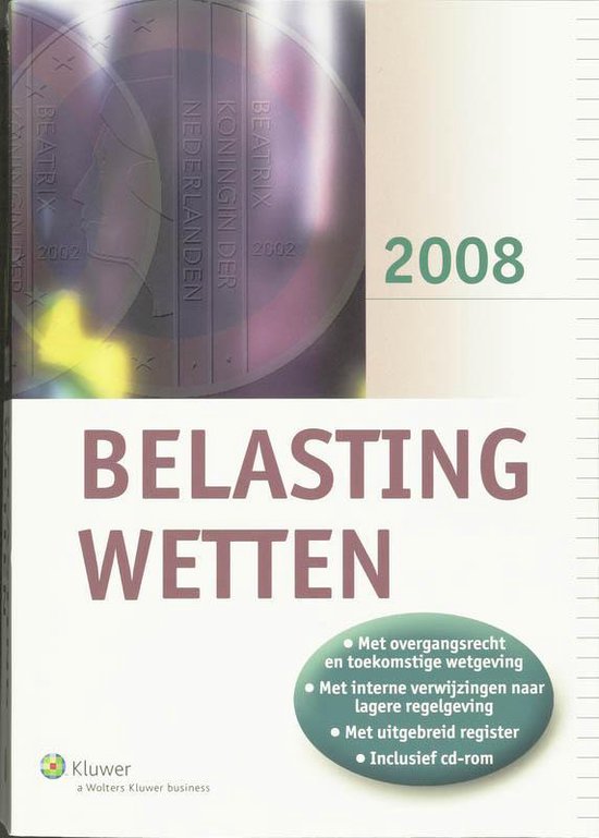 Belastingwetten 2008 - cover