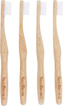 4-pack | NextBrush bamboe tandenborstel MEDIUM